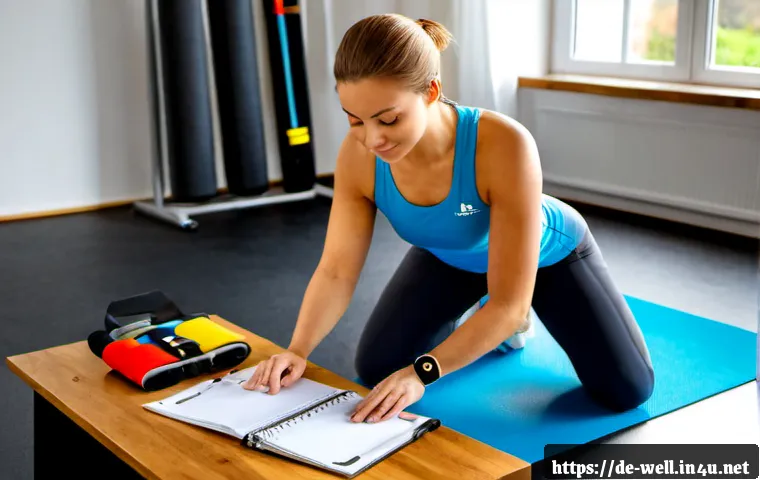 웰빙코디네이터 실기 시험 체크리스트 - Photorealistic wellness coordinator practical exam preparation scene in a bright German training stu...